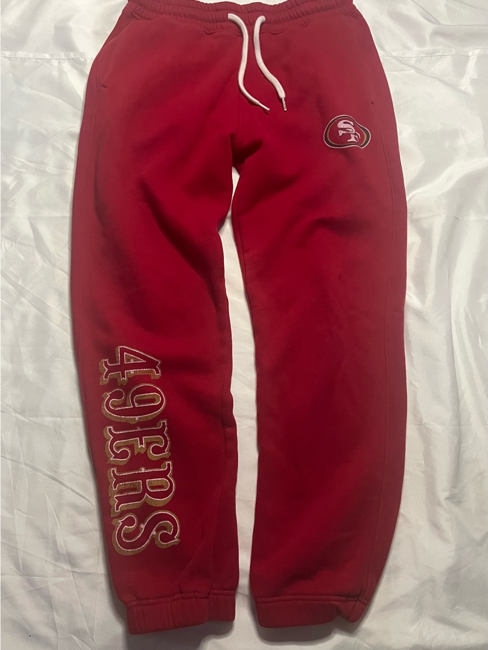 NFL Red 49ers Joggers with Team Graphics
